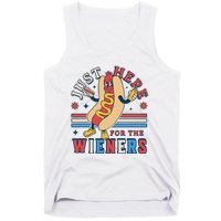 I'm Just Here for the Wieners 4th of July Hot Dog Funny Tank Top