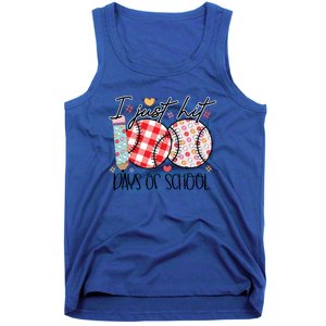 I Just Hit 100 Days Of School Baseball 100th Day Meaningful Gift Tank Top