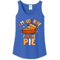 I'm Just Here For The Pie Thanksgiving Fall Autumn Retro Ladies Essential Tank