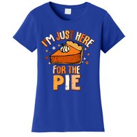 I'm Just Here For The Pie Thanksgiving Fall Autumn Retro Women's T-Shirt