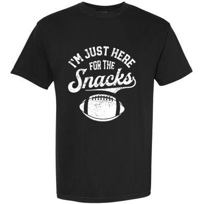 IM Just Here For The Snacks Funny Fantasy Football League Garment-Dyed Heavyweight T-Shirt