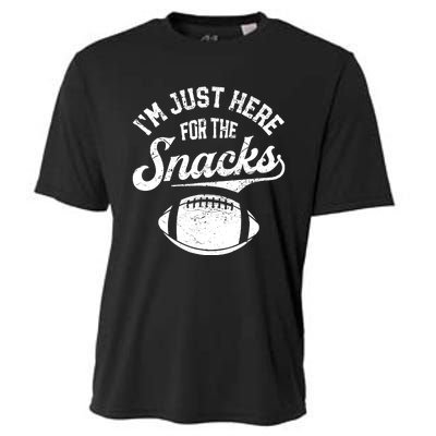 IM Just Here For The Snacks Funny Fantasy Football League Cooling Performance Crew T-Shirt