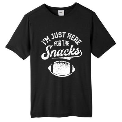 IM Just Here For The Snacks Funny Fantasy Football League Tall Fusion ChromaSoft Performance T-Shirt