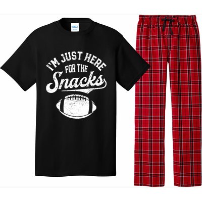 IM Just Here For The Snacks Funny Fantasy Football League Pajama Set