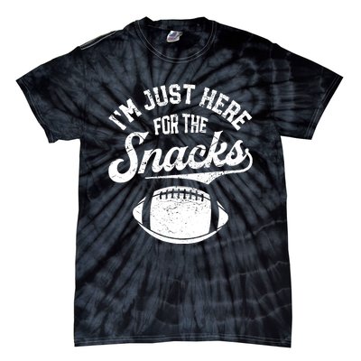 IM Just Here For The Snacks Funny Fantasy Football League Tie-Dye T-Shirt