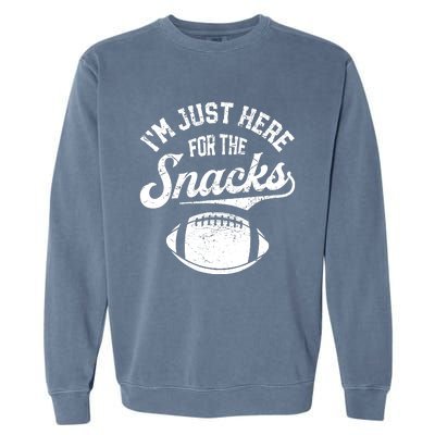 IM Just Here For The Snacks Funny Fantasy Football League Garment-Dyed Sweatshirt