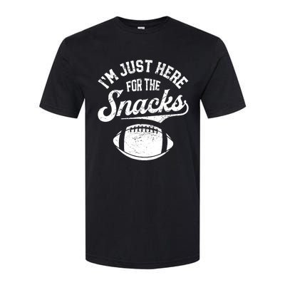 IM Just Here For The Snacks Funny Fantasy Football League Softstyle CVC T-Shirt