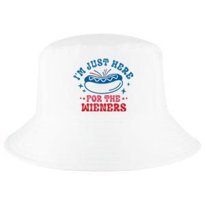 I'm Just Here For The Wieners 4th Of July Cool Comfort Performance Bucket Hat