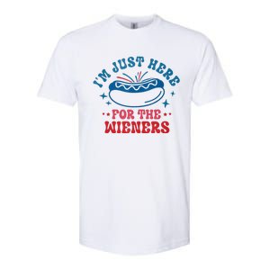 I'm Just Here For The Wieners 4th Of July Softstyle CVC T-Shirt