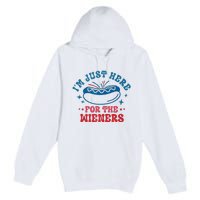 I'm Just Here For The Wieners 4th Of July Premium Pullover Hoodie