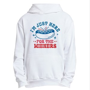 I'm Just Here For The Wieners 4th Of July Urban Pullover Hoodie