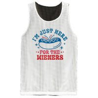 I'm Just Here For The Wieners 4th Of July Mesh Reversible Basketball Jersey Tank