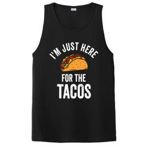 IM Just Here For The Tacos Funny Mexican Party PosiCharge Competitor Tank