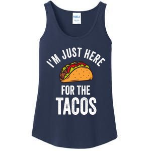 IM Just Here For The Tacos Funny Mexican Party Ladies Essential Tank