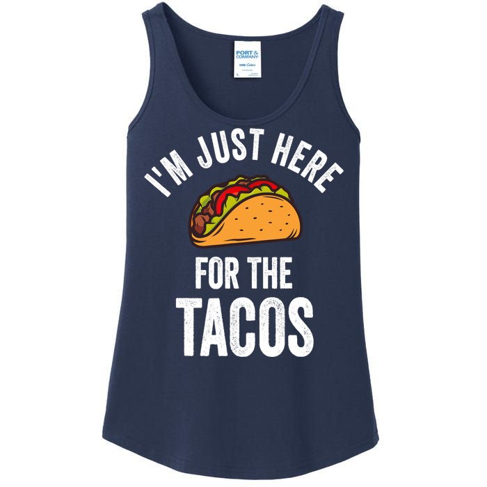 IM Just Here For The Tacos Funny Mexican Party Ladies Essential Tank