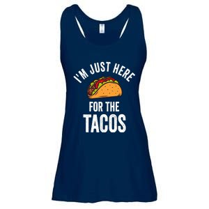 IM Just Here For The Tacos Funny Mexican Party Ladies Essential Flowy Tank