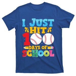 I Just Hit 100 Days Of School Baseball 100th Day Cute Gift T-Shirt