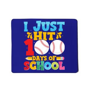 I Just Hit 100 Days Of School Baseball 100th Day Cute Gift Mousepad