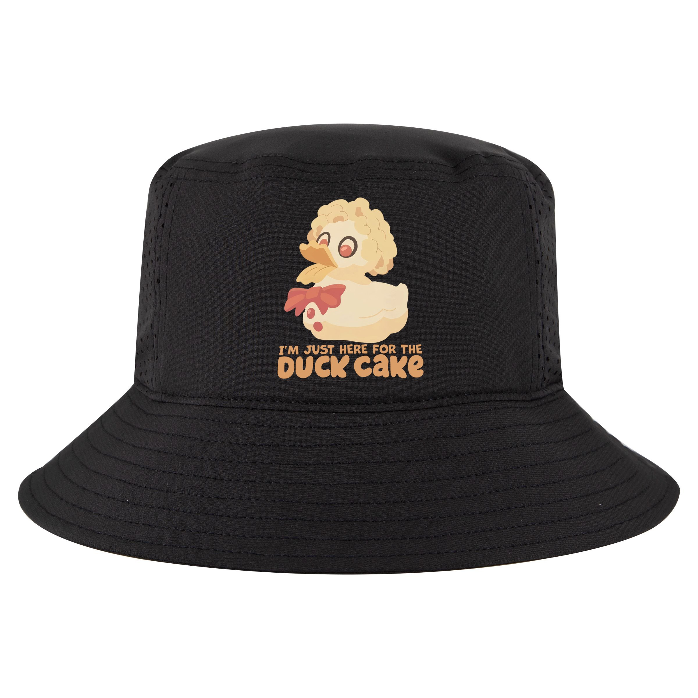I Just Here For The Duck Cake Snack Cool Comfort Performance Bucket Hat