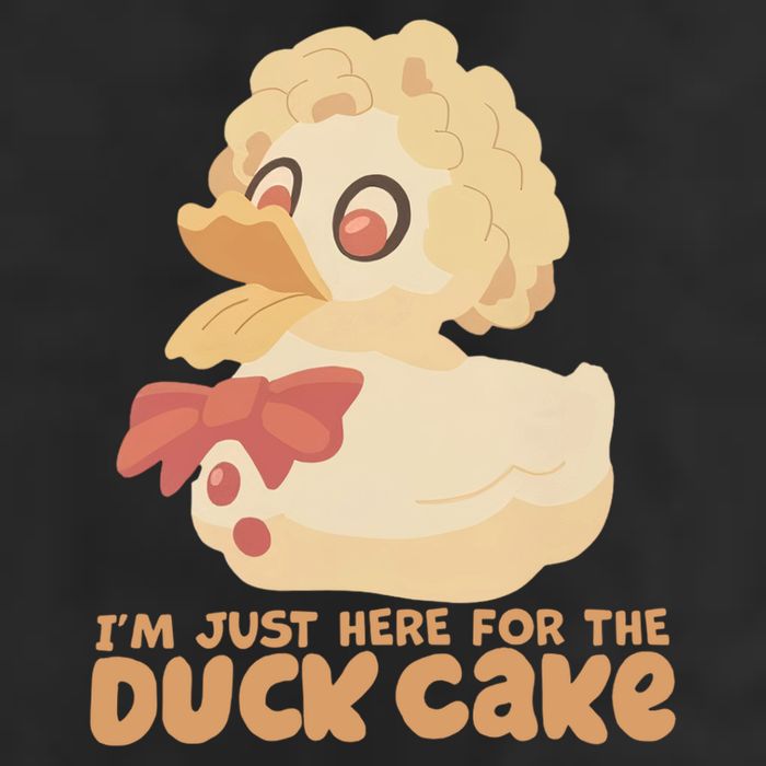 I Just Here For The Duck Cake Snack Cool Comfort Performance Bucket Hat