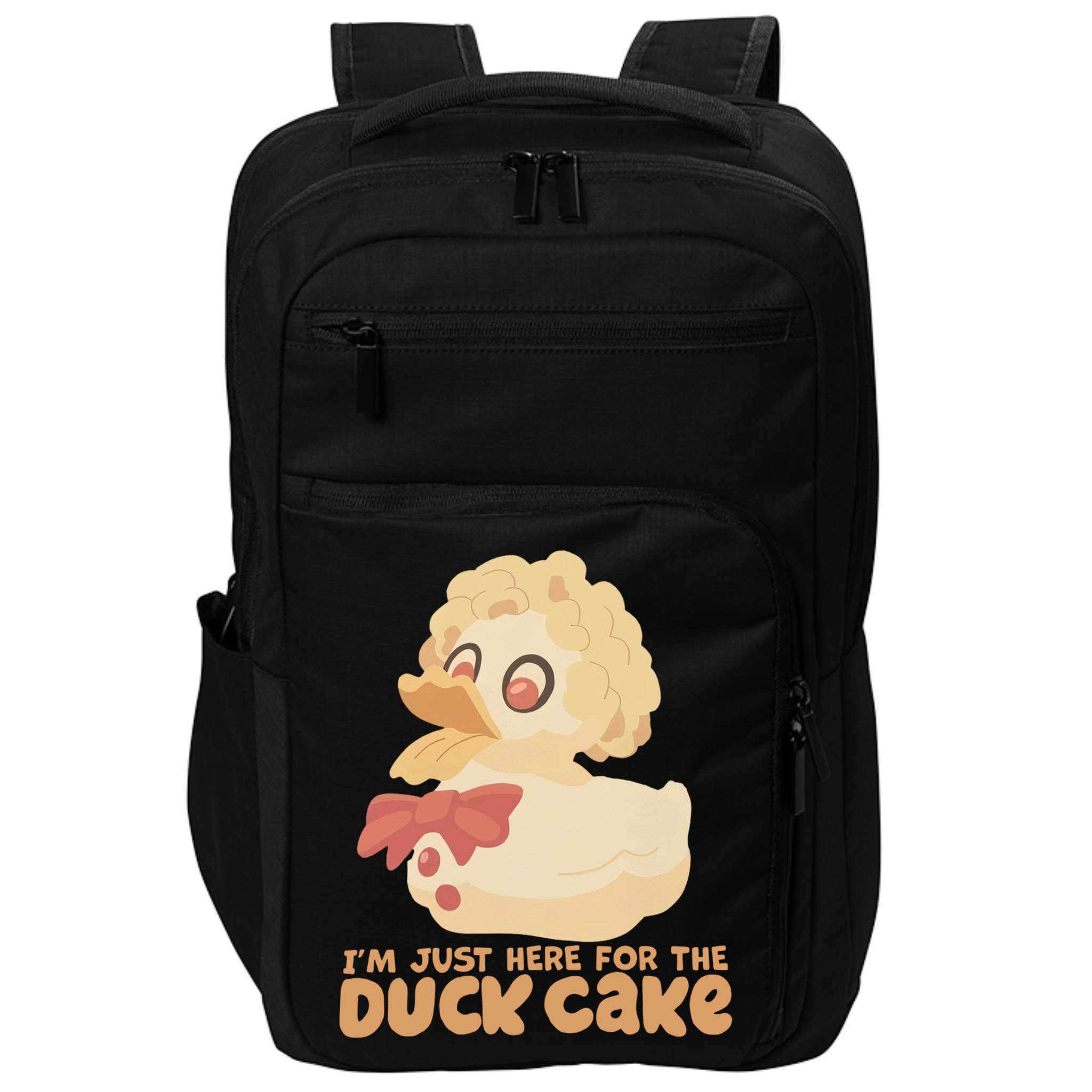 I Just Here For The Duck Cake Snack Impact Tech Backpack