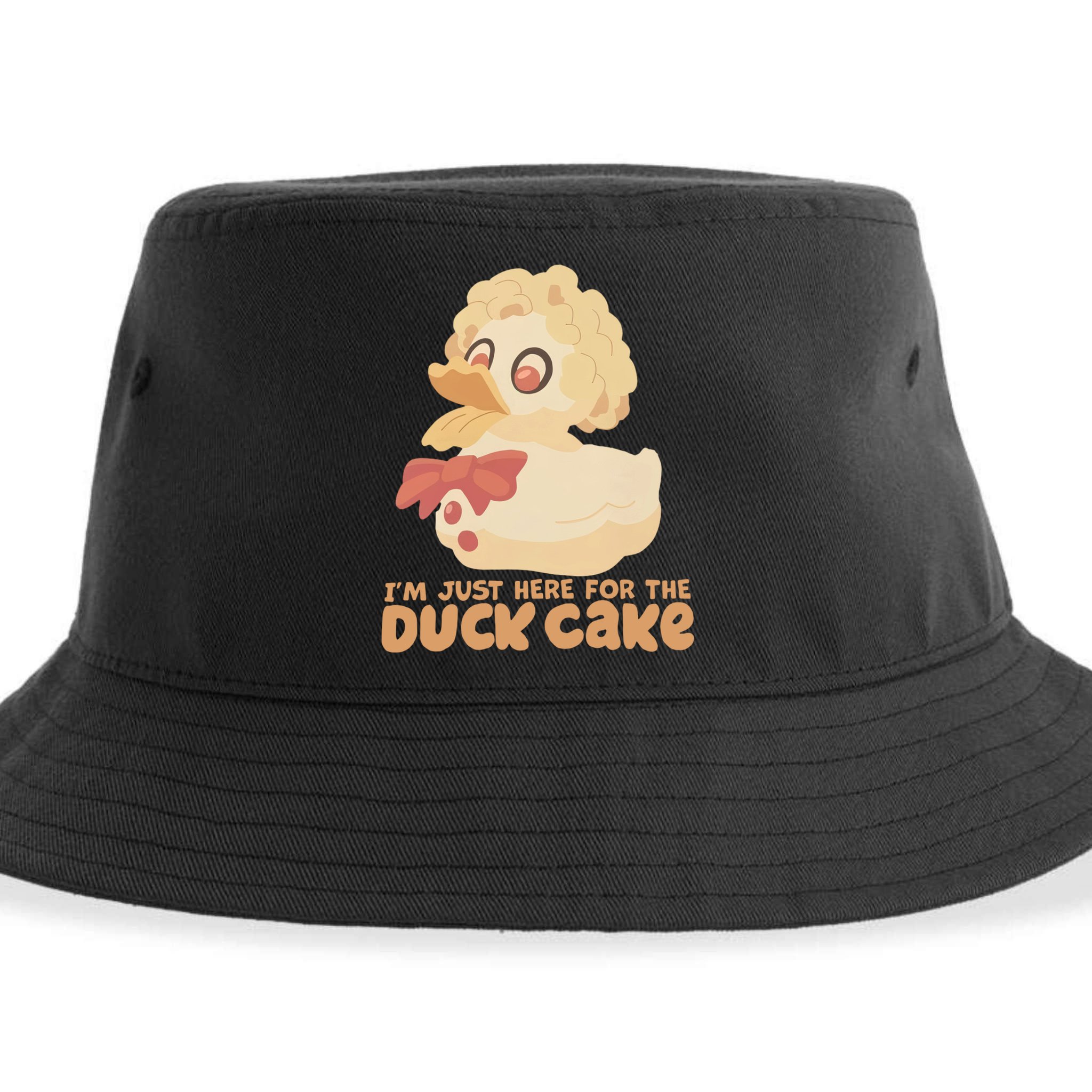 I Just Here For The Duck Cake Snack Sustainable Bucket Hat