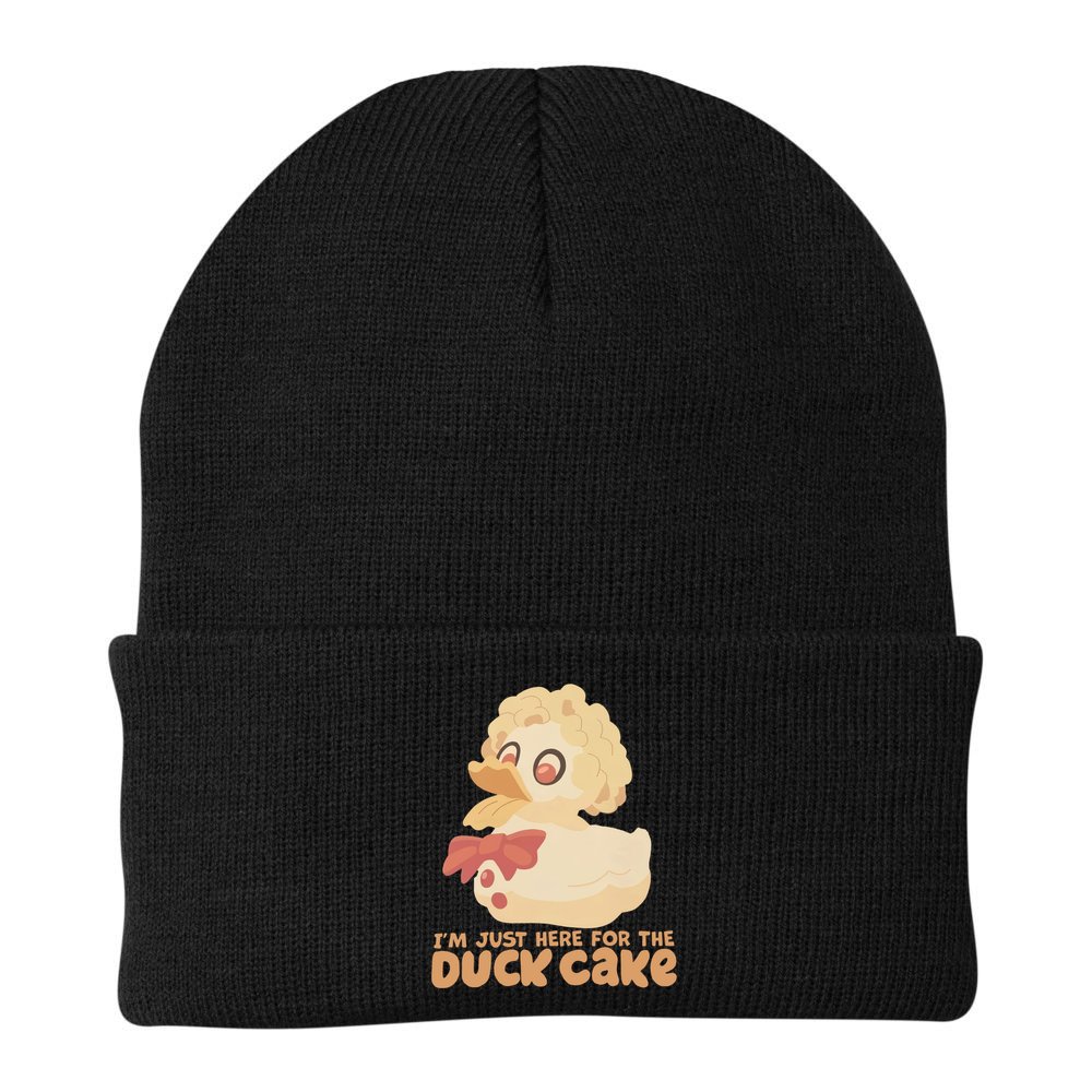 I Just Here For The Duck Cake Snack Beanie