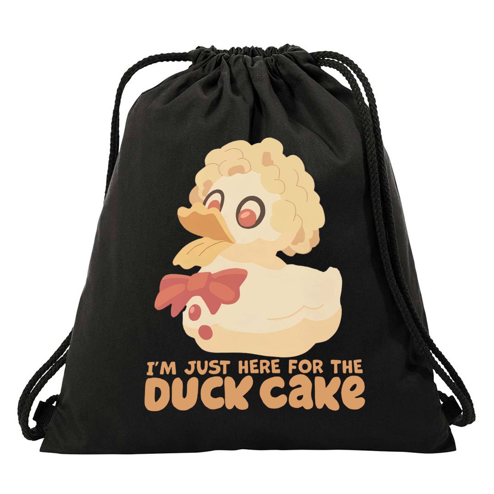 I Just Here For The Duck Cake Snack Drawstring Bag