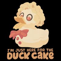 I Just Here For The Duck Cake Snack Drawstring Bag
