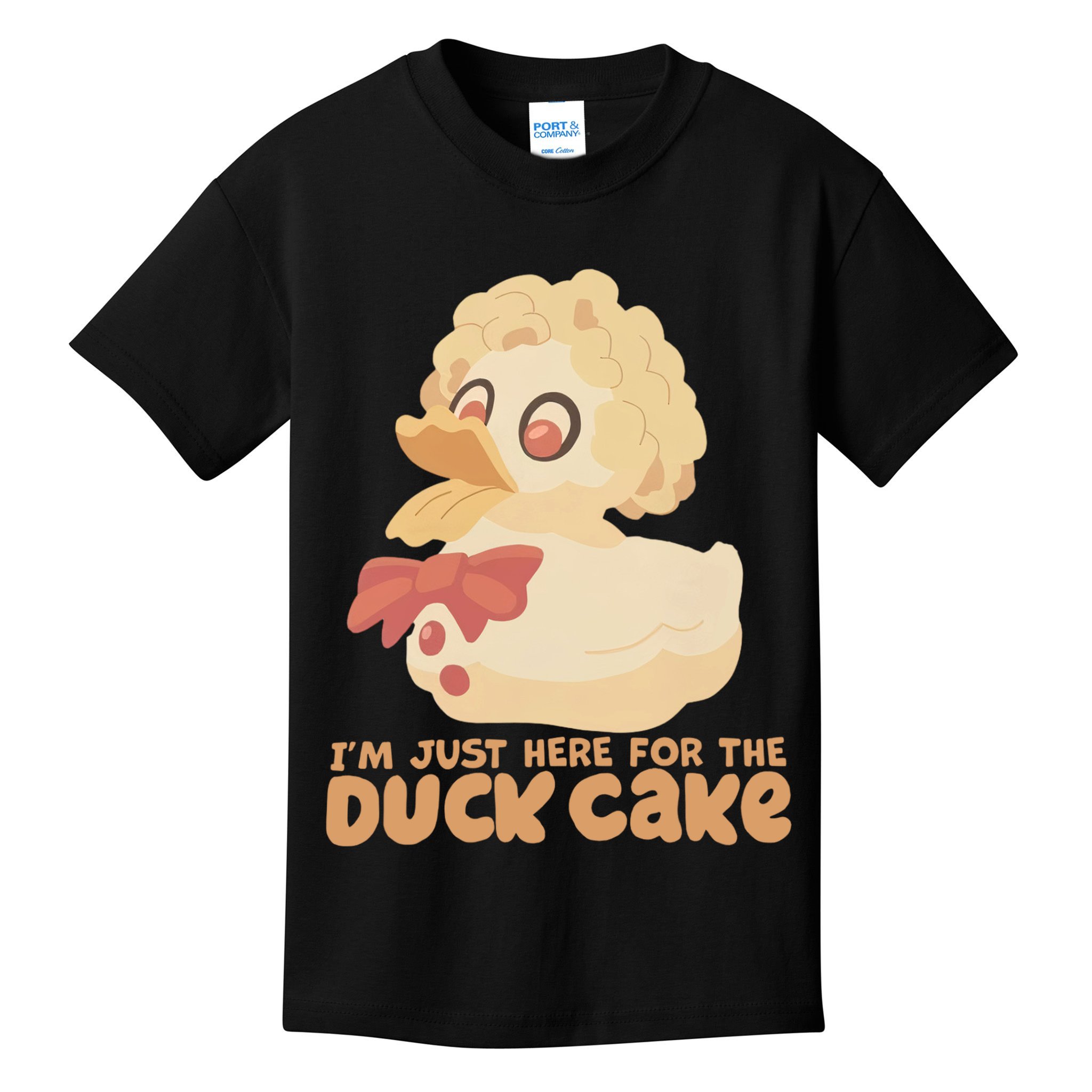I Just Here For The Duck Cake Snack Kids T-Shirt