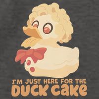I Just Here For The Duck Cake Snack Vector Backpack