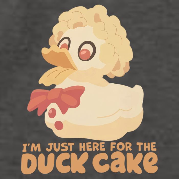I Just Here For The Duck Cake Snack Vector Backpack