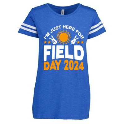 IM Just Here For Field Day 2024 For Teacher Field Day Great Gift Enza Ladies Jersey Football T-Shirt