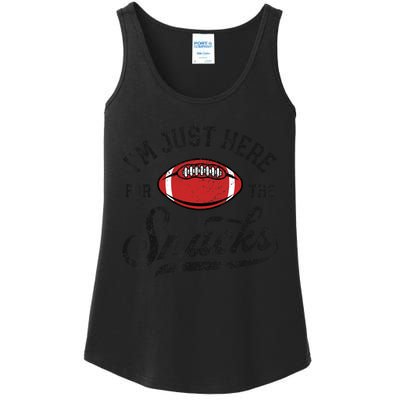 IM Just Here For The Snacks Funny Fantasy Football League Ladies Essential Tank