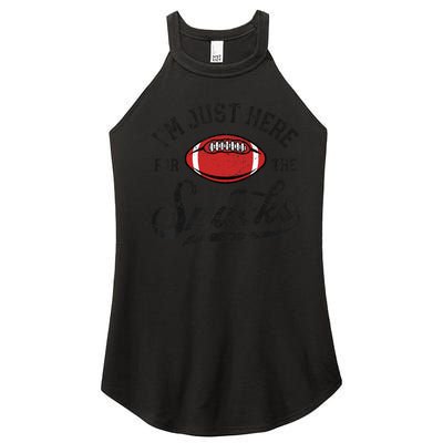 IM Just Here For The Snacks Funny Fantasy Football League Women’s Perfect Tri Rocker Tank