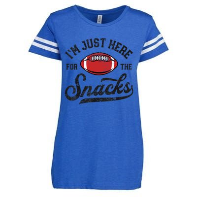 IM Just Here For The Snacks Funny Fantasy Football League Enza Ladies Jersey Football T-Shirt