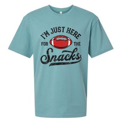 IM Just Here For The Snacks Funny Fantasy Football League Sueded Cloud Jersey T-Shirt