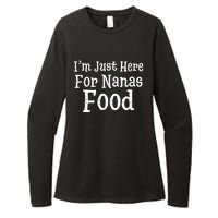 IM Just Here For Nanas Food Thanksgiving Christmas Womens CVC Long Sleeve Shirt