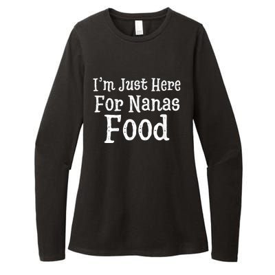 IM Just Here For Nanas Food Thanksgiving Christmas Womens CVC Long Sleeve Shirt