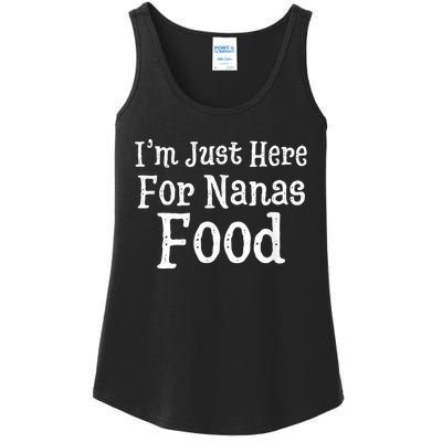 IM Just Here For Nanas Food Thanksgiving Christmas Ladies Essential Tank