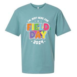 IM Just Here For Field Day 2024 For Teacher Field Day Great Gift Sueded Cloud Jersey T-Shirt