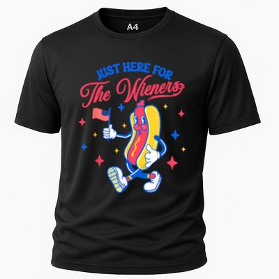 IM Just Here For The Wieners 4th Of July Hot Dog Cute Gift Performance Shirt