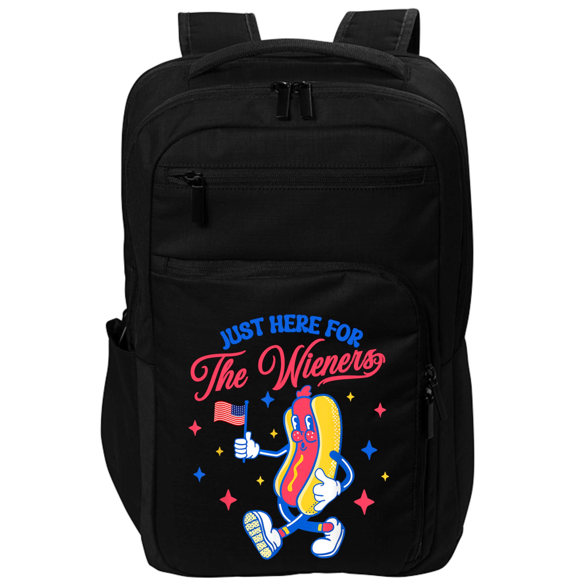 IM Just Here For The Wieners 4th Of July Hot Dog Cute Gift Impact Tech Backpack