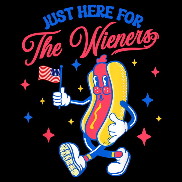IM Just Here For The Wieners 4th Of July Hot Dog Cute Gift Impact Tech Backpack