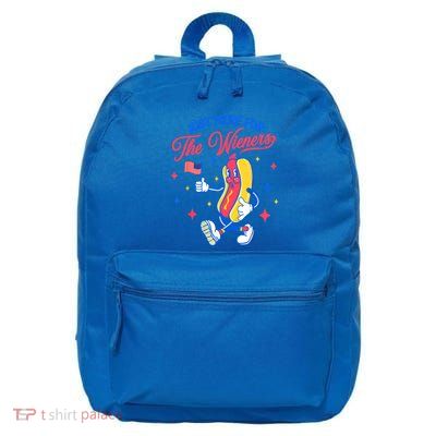 IM Just Here For The Wieners 4th Of July Hot Dog Cute Gift 16 in Basic Backpack