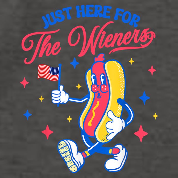 IM Just Here For The Wieners 4th Of July Hot Dog Cute Gift Vector Backpack