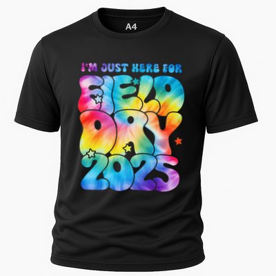 IM Just Here For Field Day 2025 Teacher Tie Dye Groovy Gift Performance Shirt