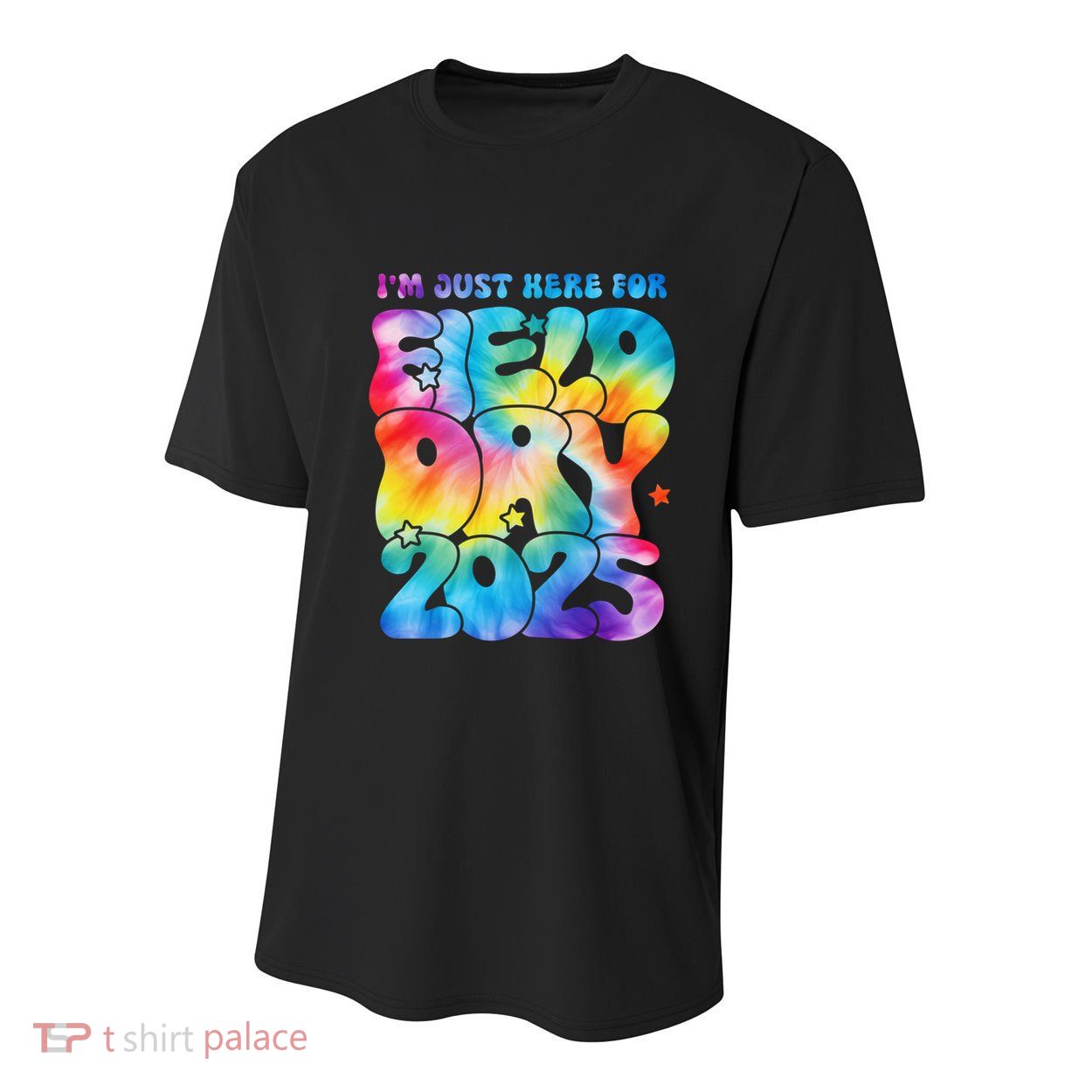 IM Just Here For Field Day 2025 Teacher Tie Dye Groovy Gift Youth Performance Sprint T-Shirt