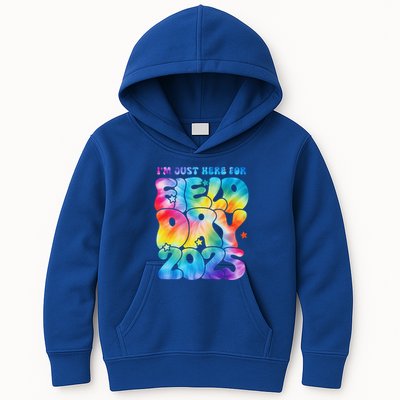 IM Just Here For Field Day 2025 Teacher Tie Dye Groovy Gift Kids Hoodie