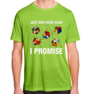 I'm Just Here To Solve Cubes Funny Math Lover Speed Cubing Adult ChromaSoft Performance T-Shirt